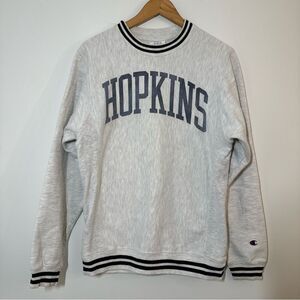 Vintage Champion Reverse Weave Crewneck John Hopkins University Rare Size Small